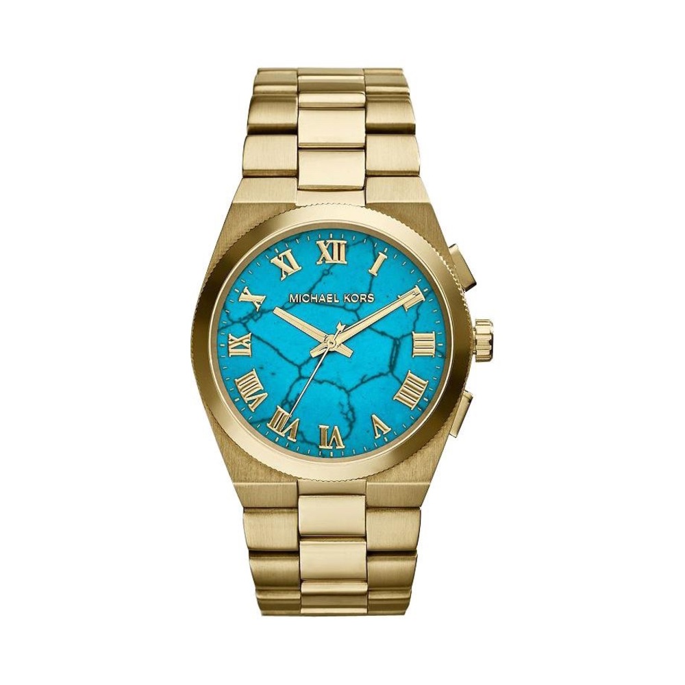Michael Kors Turquoise Gold Channing Watch